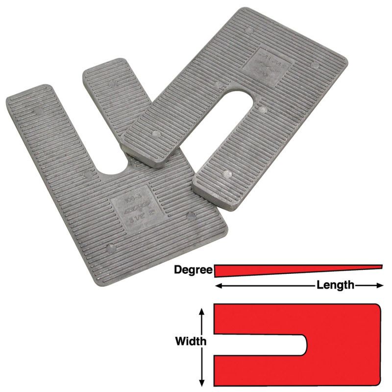 SPC Performance AL SHIMS 4X6.5X2 deg.(6) - 10732 - TBW Performance