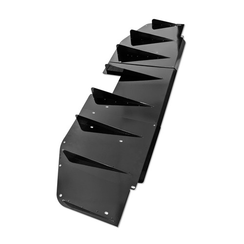 BLACK Aluminum 3 Piece Diffuser Kit for 16-21 Honda Civic SPORT Gen X (10th Gen) (CivicXdiffBK)