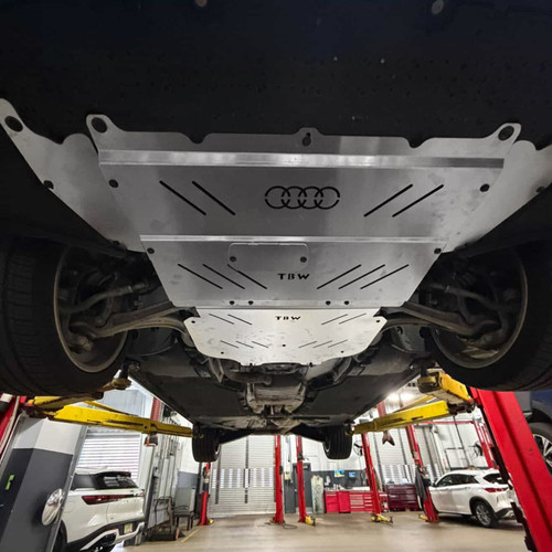 2017-2024 Audi A4 A5 (B9/B9.5) Aluminum Engine Under Tray Skid Plate
raw installed