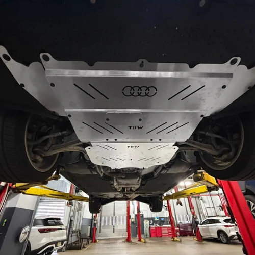 2017-2024 Audi A4 S4 RS5 (B9/B9.5) Aluminum Engine Under Tray Skid Plate
raw installed