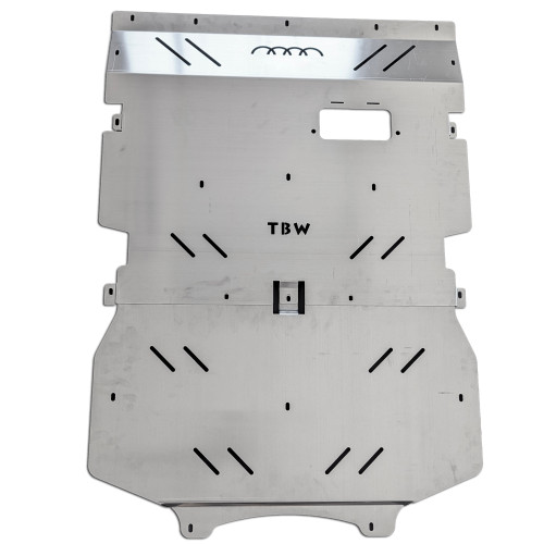 2018-2024 Audi SQ5 (B9/B9.5) Aluminum Engine & Trans Under Tray Skid Plate Combo
Raw aluminum