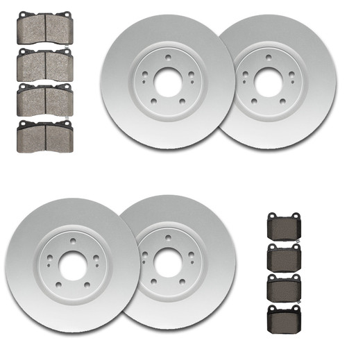 DFC GEOSPEC Coated Premium High ROTOR KIT for 2003-2006 Lancer Evolution - 125.46065 125.46064  WDWH1-72025 WDWH1-72024