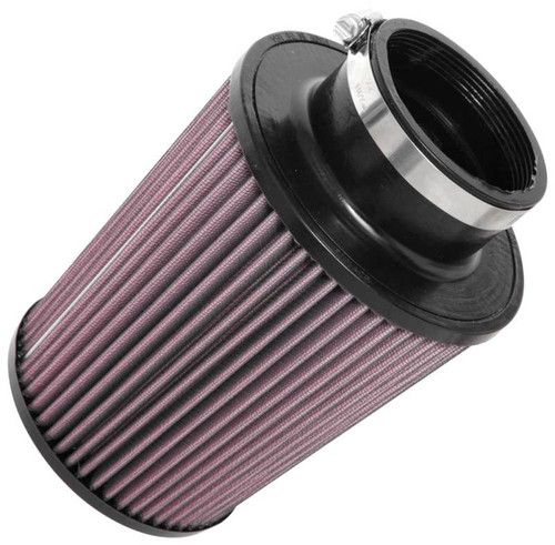 K&N RF-1044XD Universal Clamp-On Air Filter – 6" Flange, 8" Height, Round Tapered, Washable, High-Flow Performance