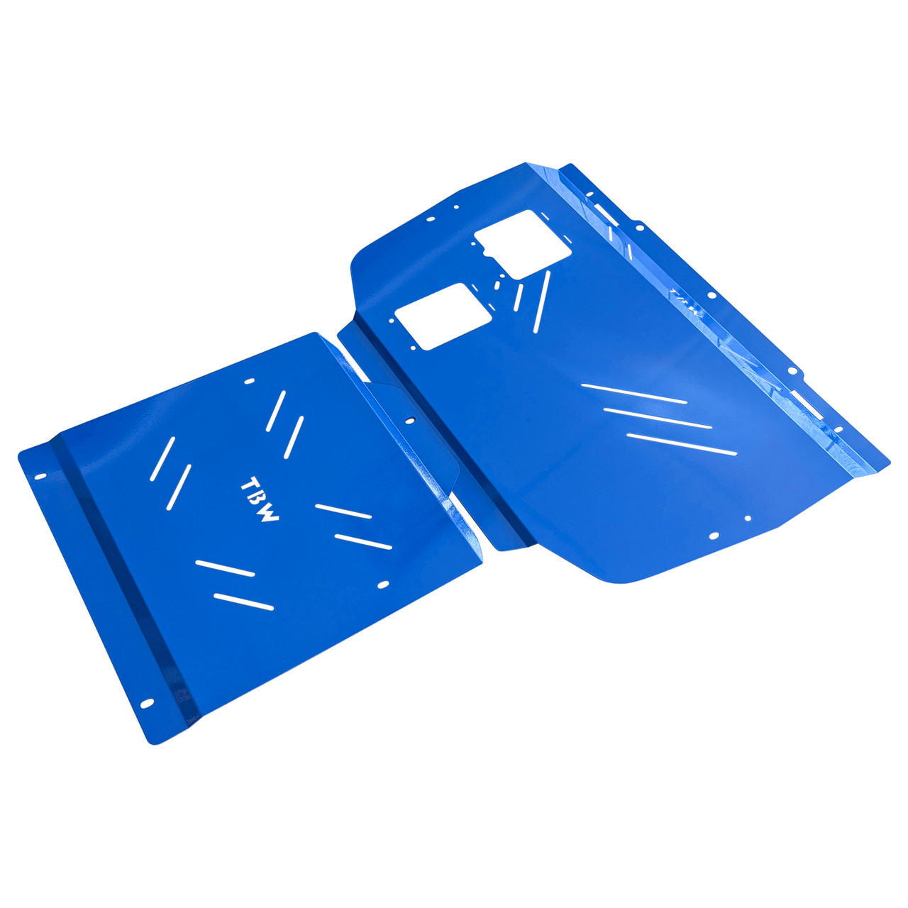 POWDER COATED Front & Rear Aluminum Engine Under Trays for 16-21