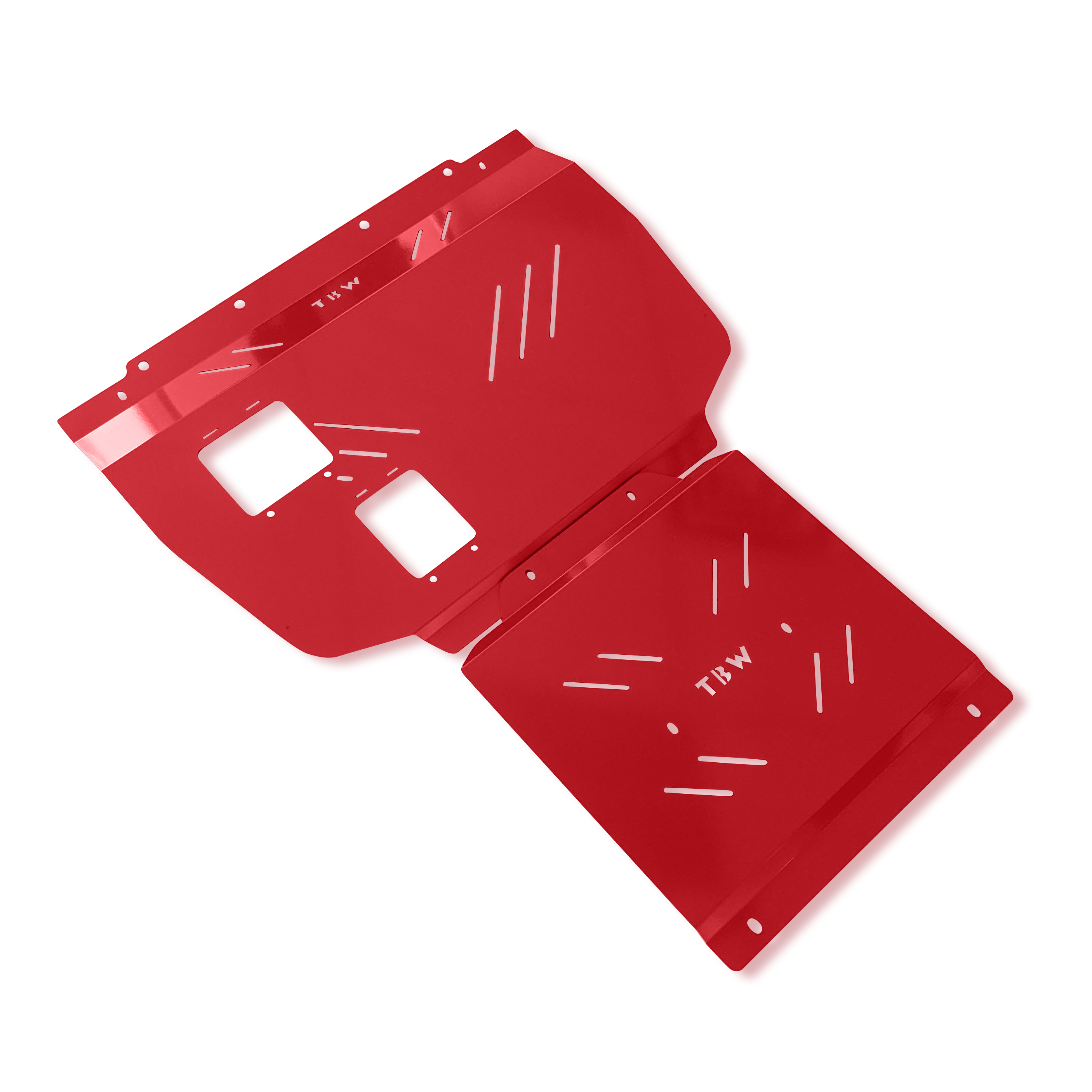 POWDER COATED Aluminum Engine Under Tray COMBO for 22+ Honda Civic