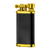 IM Corona Old Boy Black and Gold Engine Turned Pipe Lighter