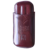 Burgundy 3-Cigar Case