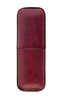 Burgundy 2-Cigar Case (Top Grain Leather)