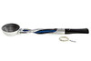 Falcon Pipe Blue Twist Chrome Straight Stem
