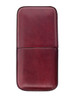 Burgundy 3-Cigar Case (Top Grain Leather)