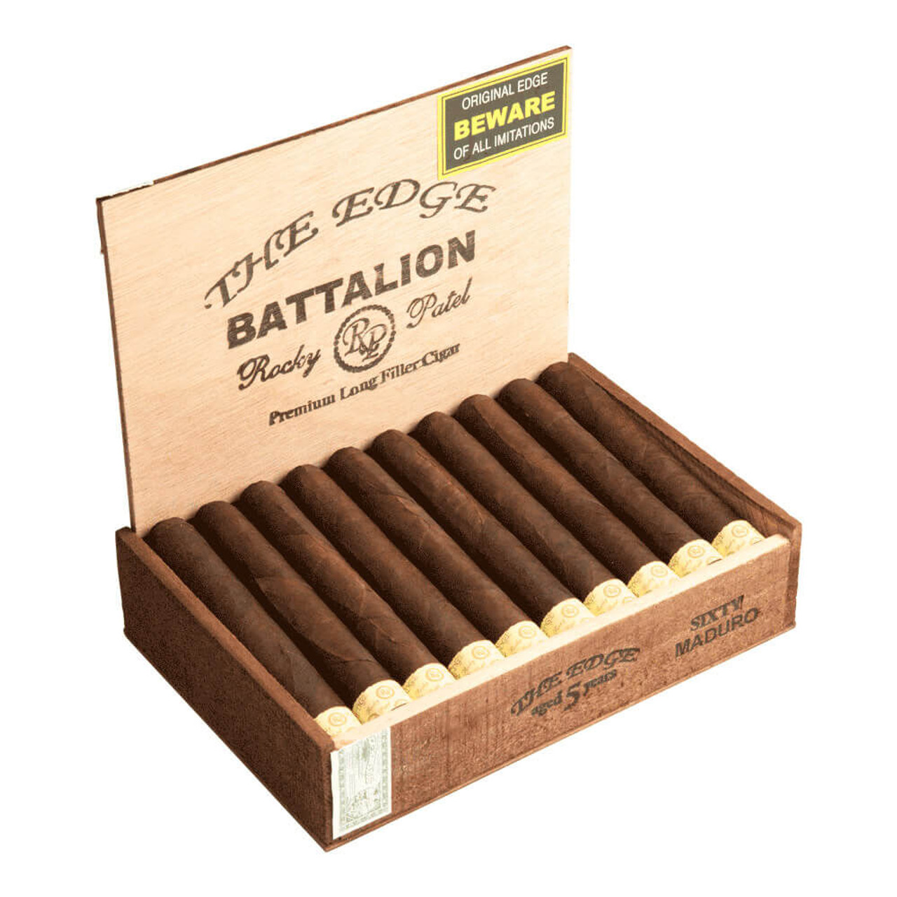 Rocky Patel The Edge Maduro Battalion Cigars - 6 x 60 (Box of 20) Open