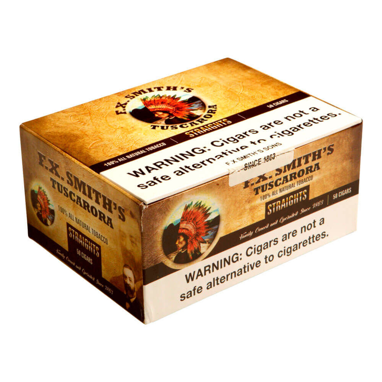 Tuscarora Straight Cigars - 5.12 x 48 (Box of 50) *Box