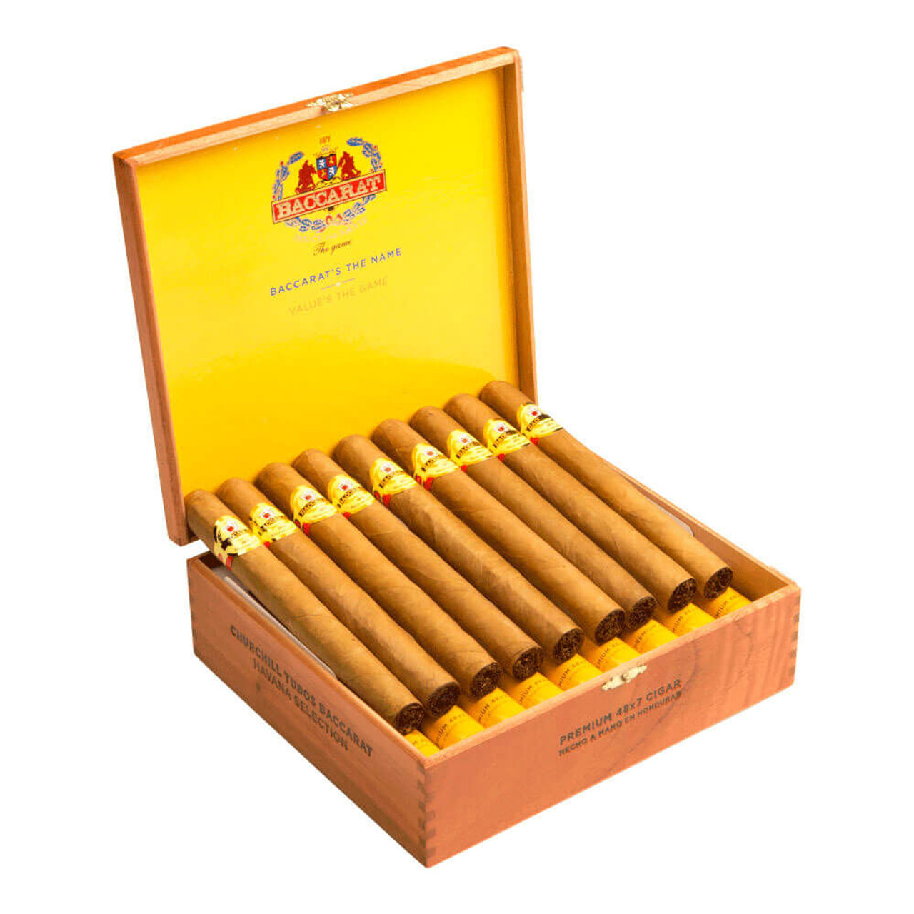 Baccarat Churchill Tubo Cigars - 7 x 48 (Box of 25) Open