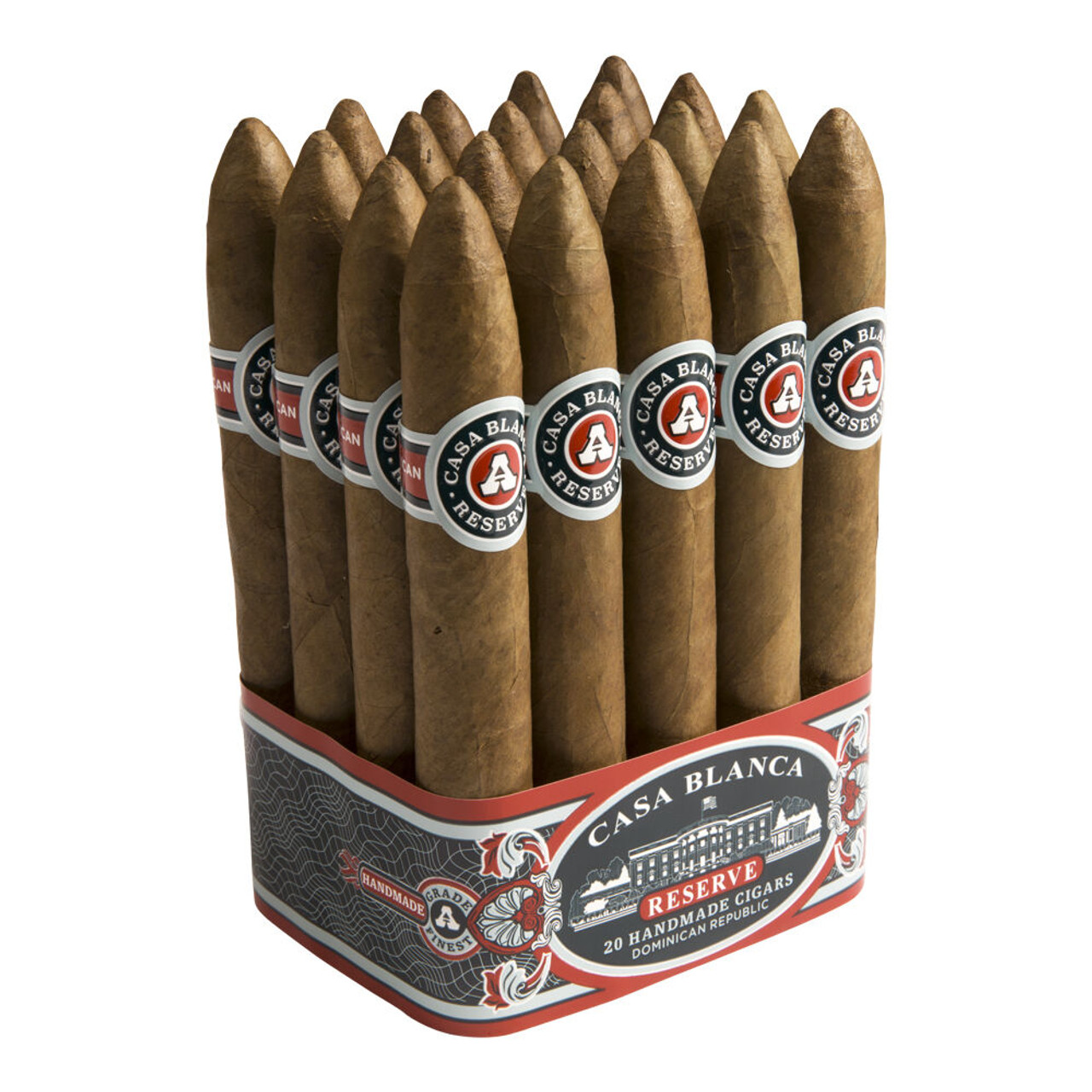 Casa Blanca Reserve Belicoso Cigars - 6.25 x 52 (Bundle of 20) *Box