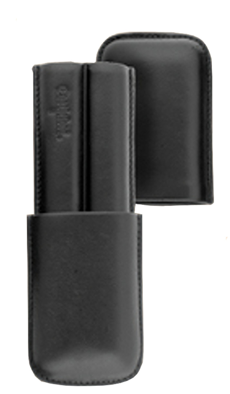 Black 2-Cigar Case (Top Gran Leather)