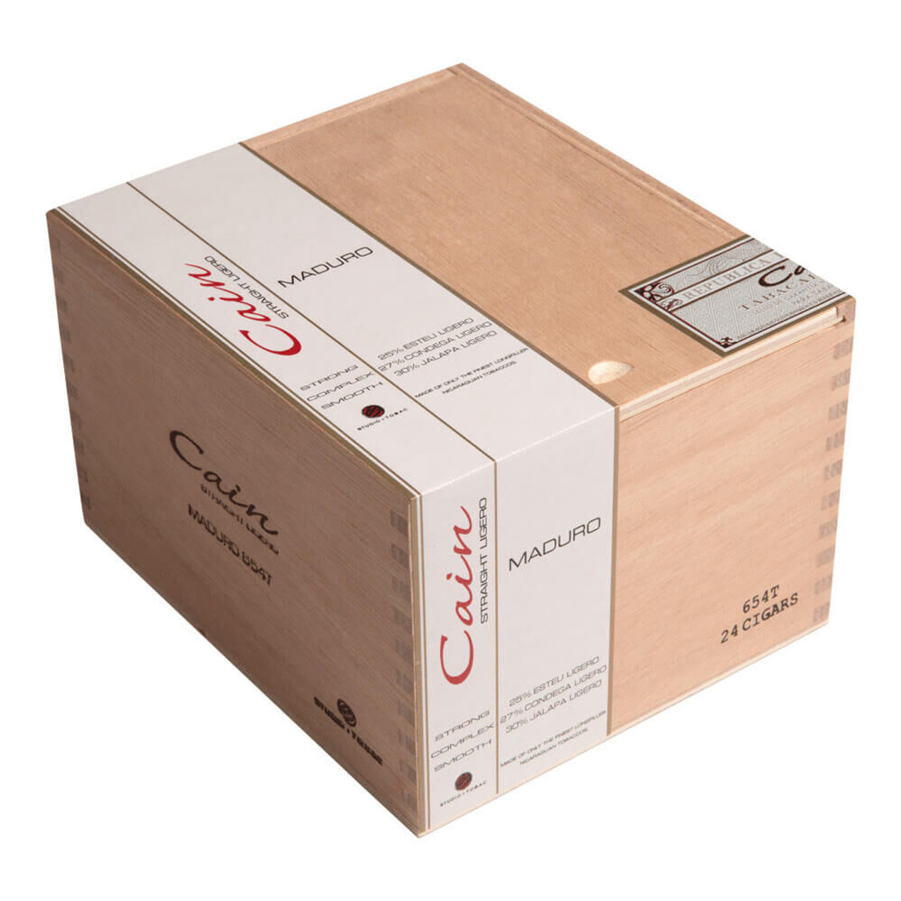 Oliva Cain 654 Maduro Torpedo Cigars - 6 x 54 (Box of 24) *Box