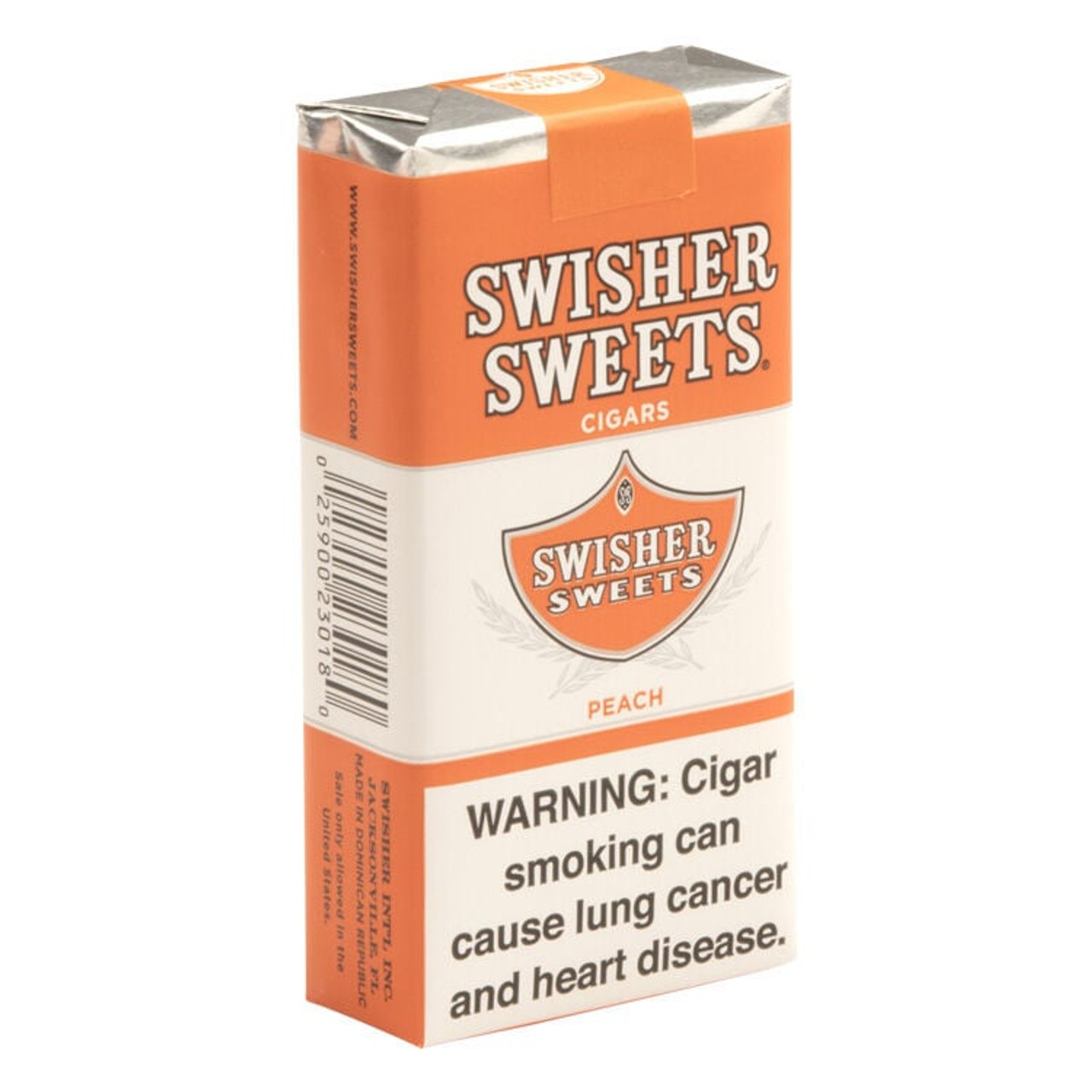 Swisher Sweets Filtered Cigars Peach - 3.94 x 25 (10 Packs of 20 (200 total)) Open