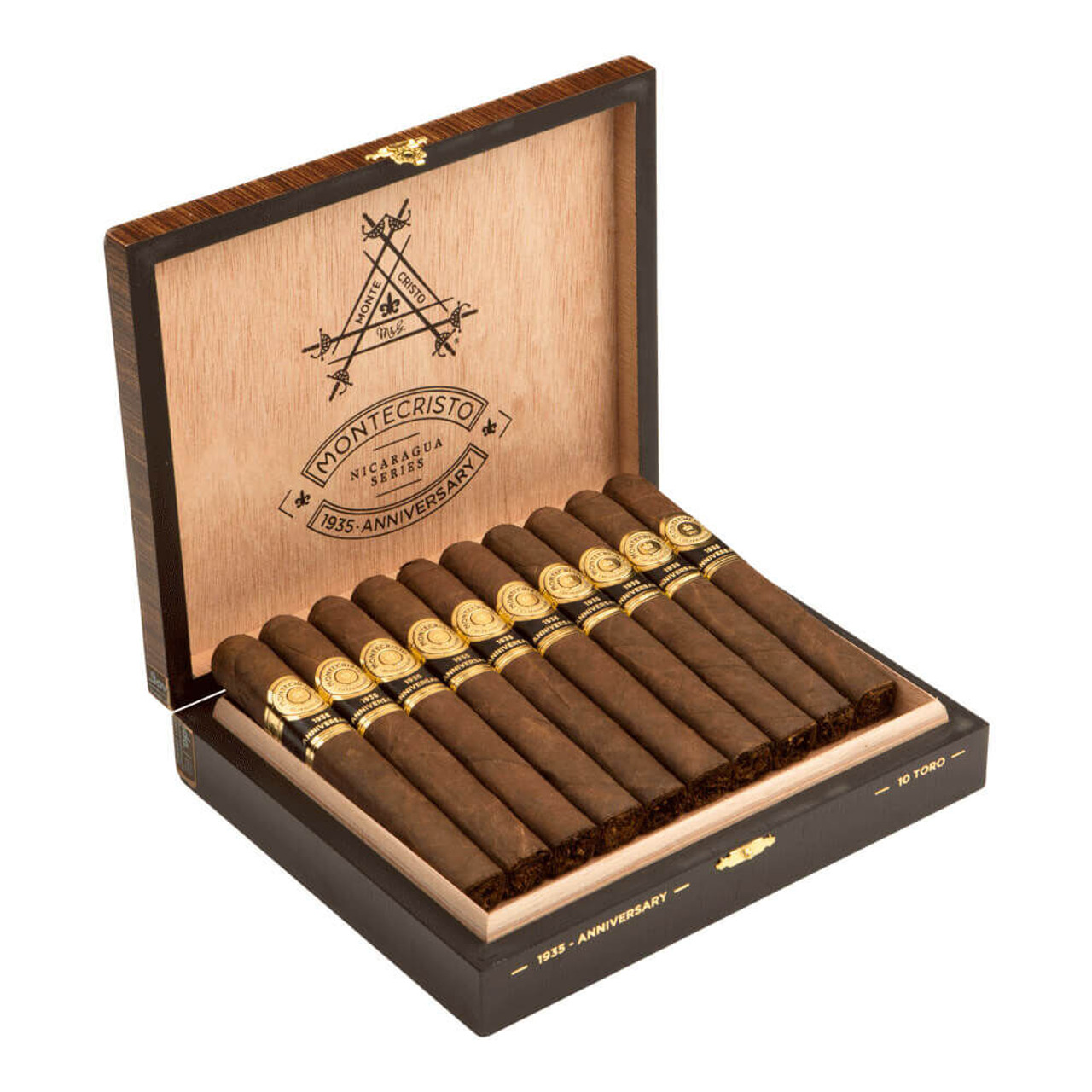 Montecristo 1935 Anniversary Nicaragua Toro Cigars - 6 x 54 (Box of 10) Open