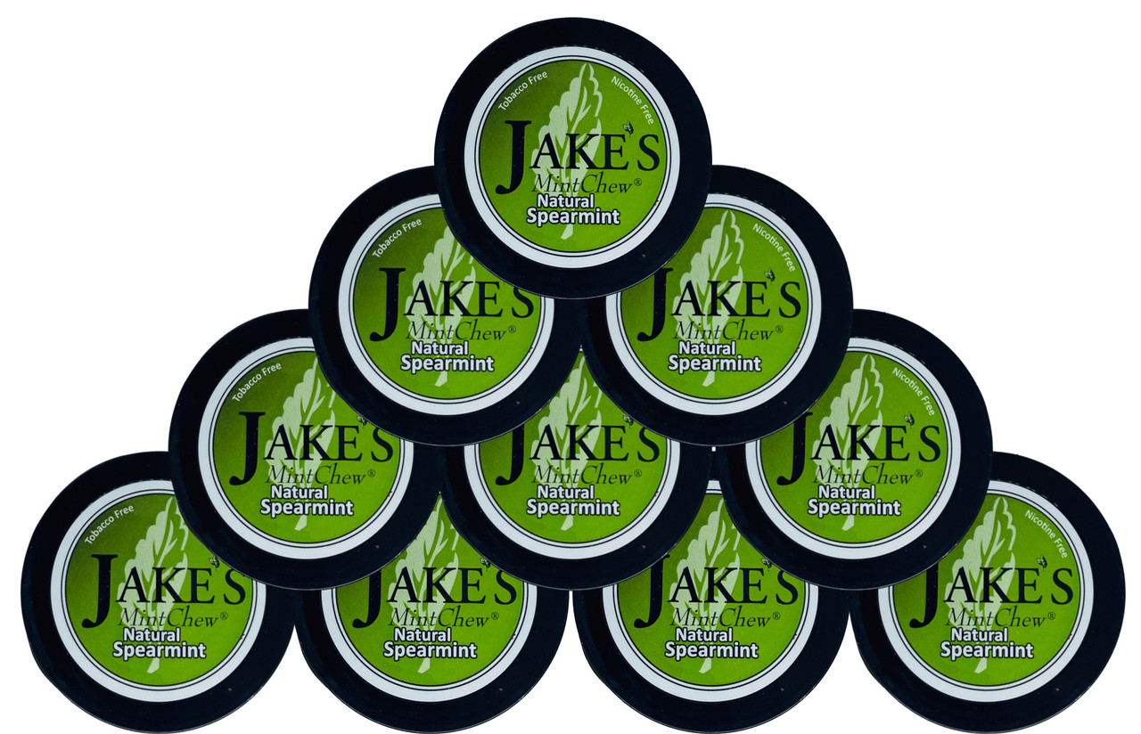 Jake's Mint Herbal Chew Spearmint 10 Cans