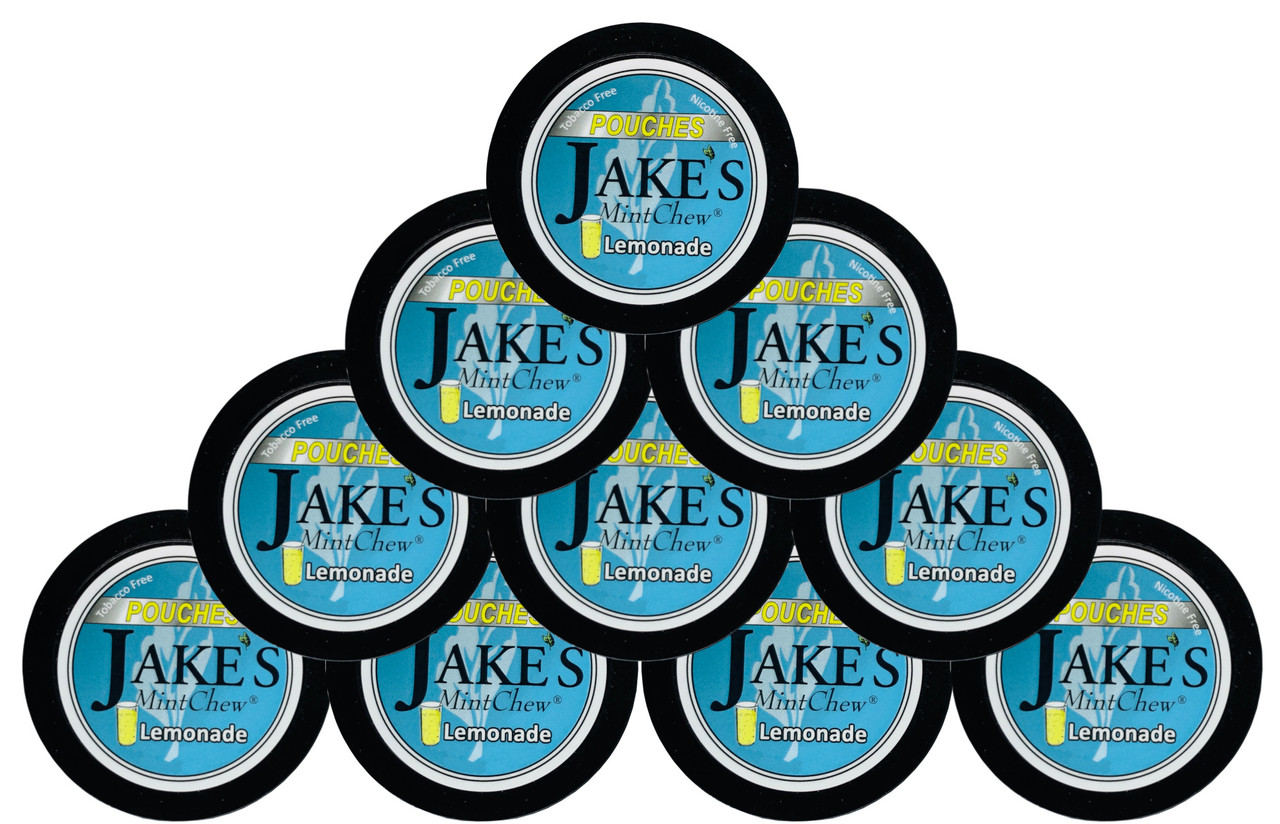 Jake's Mint Herbal Chew Pouches Lemonade 10 Cans