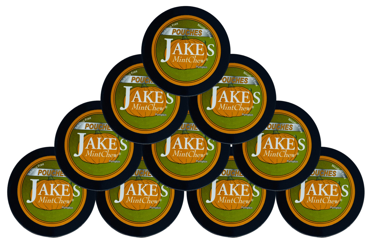 Jake's Mint Herbal Chew Pouches Pumpkin 10 Cans