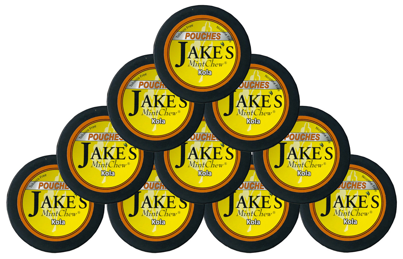 Jake's Mint Herbal Chew Pouches Kola 10 Cans