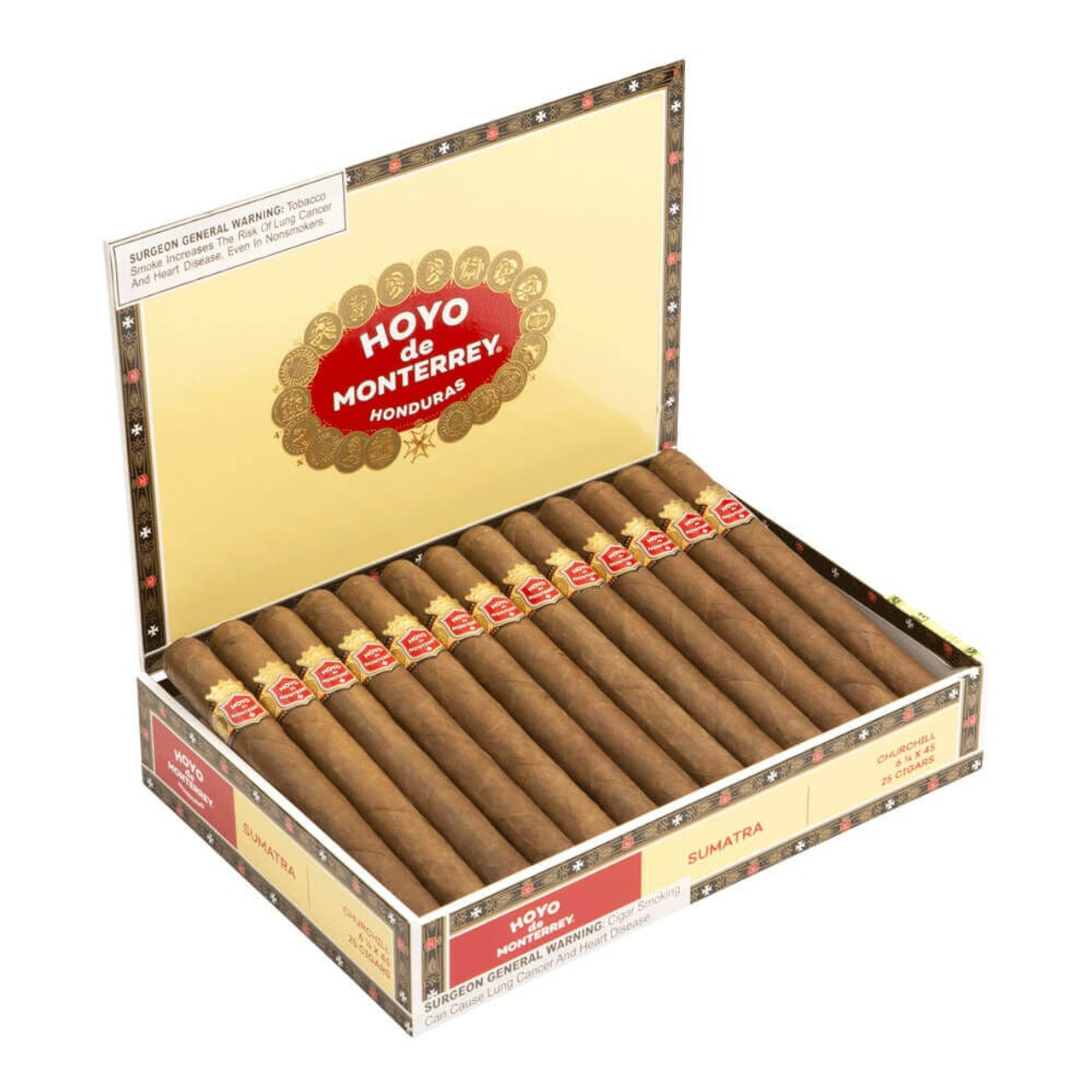 Hoyo De Monterrey Churchill Natural Cigars - 6.25 x 45 (Box of 25) Open