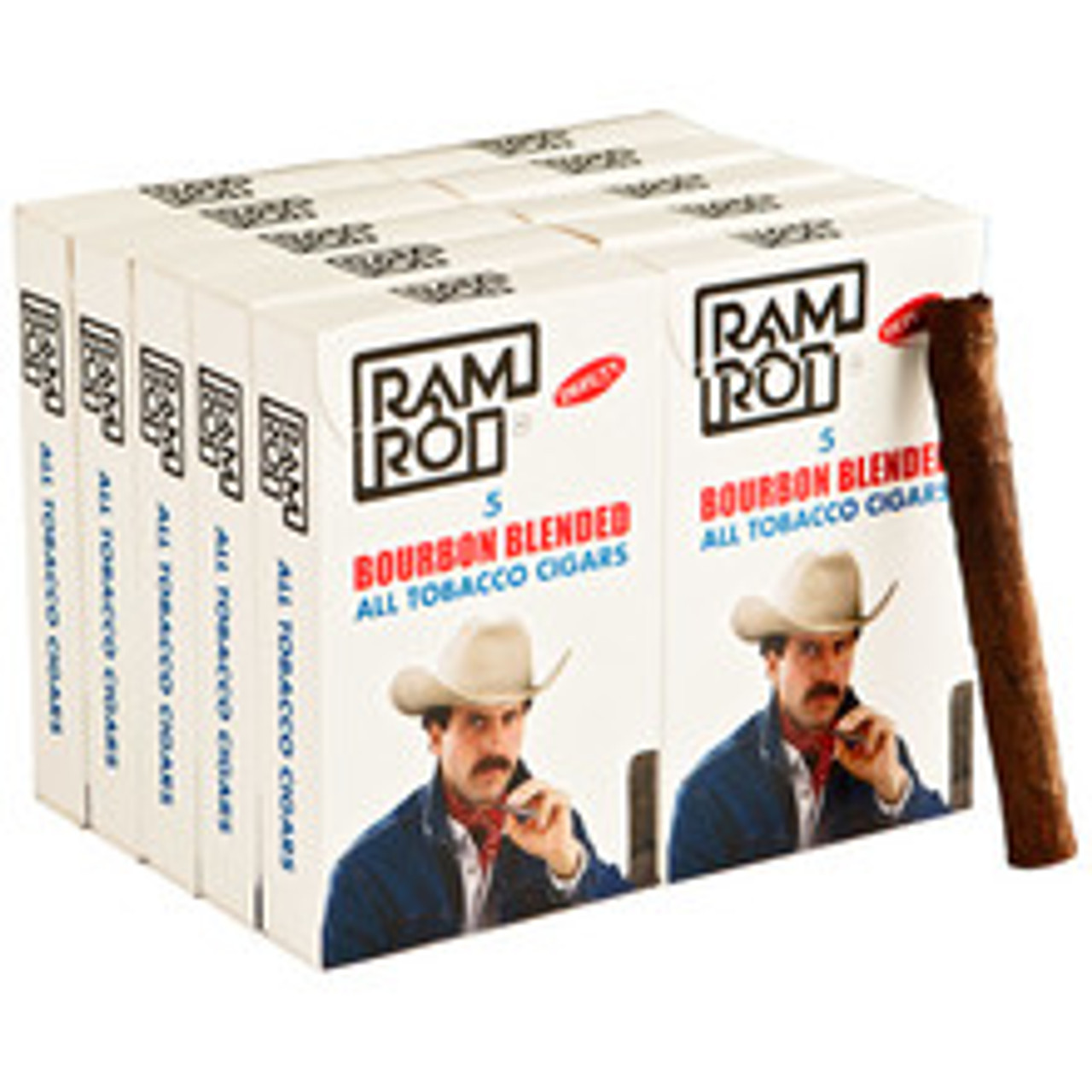 Ramrod Deputy Cigars - 4.5 x 34 (10 Packs of 5 (50 total)) *Box