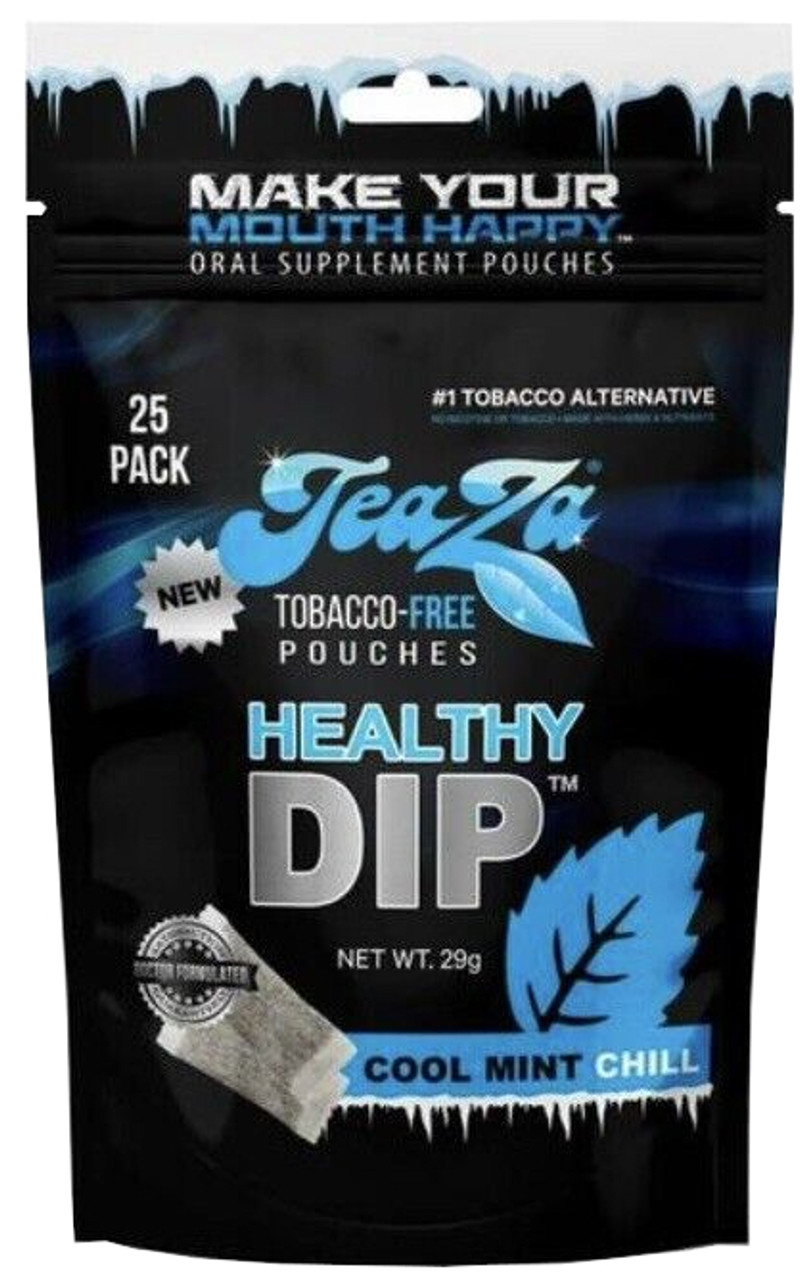 Teaza Energy Dip Cool Mint Chill Pouches - 1 Bag