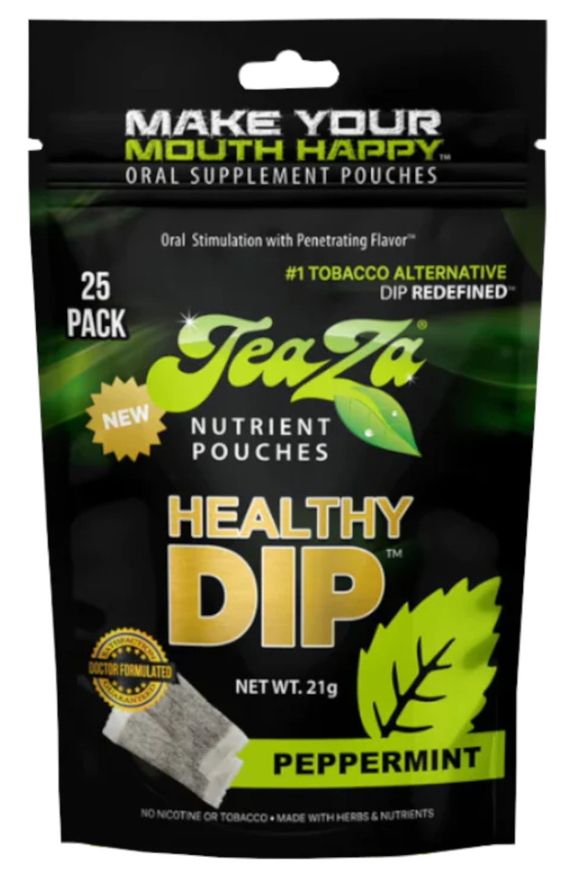 Teaza Energy Dip Peppermint Pouches - 1 Bag