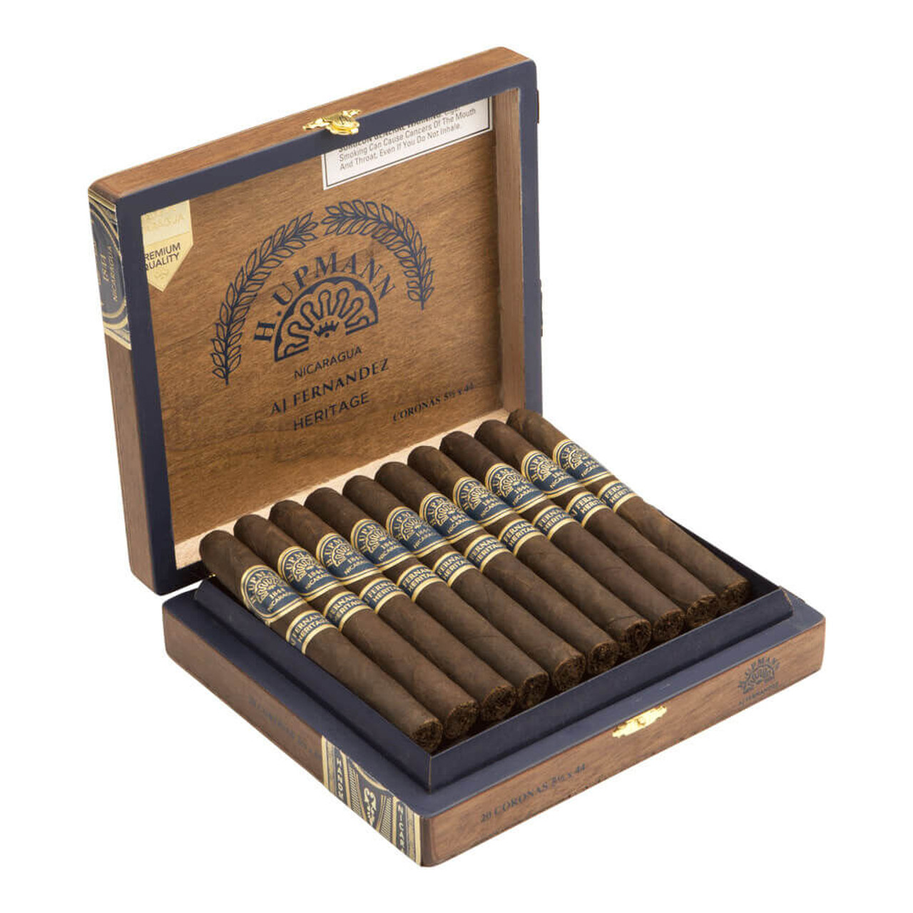 H. Upmann Nicaragua Heritage by AJ Fernandez Corona Cigars - 5 x 44 (Box of 20) Open