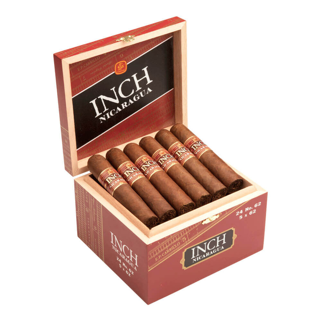 INCH Nicaragua by E.P. Carrillo No. 62 Cigars - 5 x 62 (Box of 24) Open