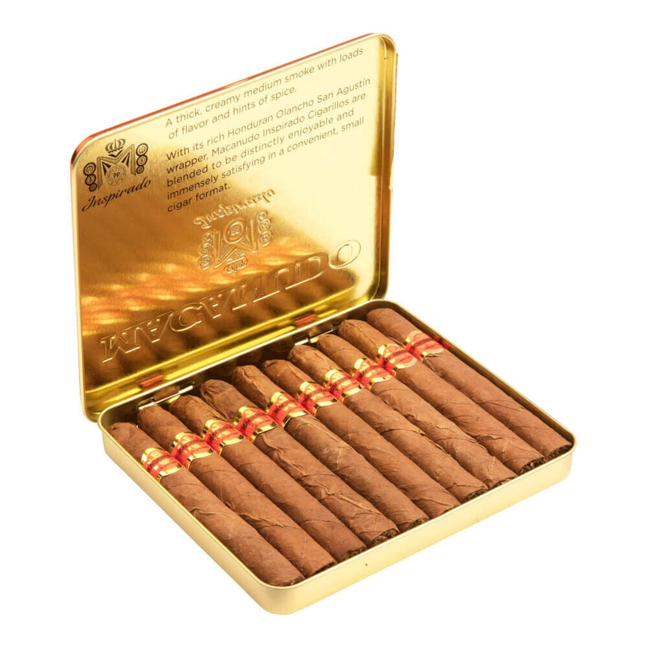 Macanudo Inspirado Orange Cigarillo Cigars - 4.18 x 32 (10 Tins of 10 (100 total)) Open