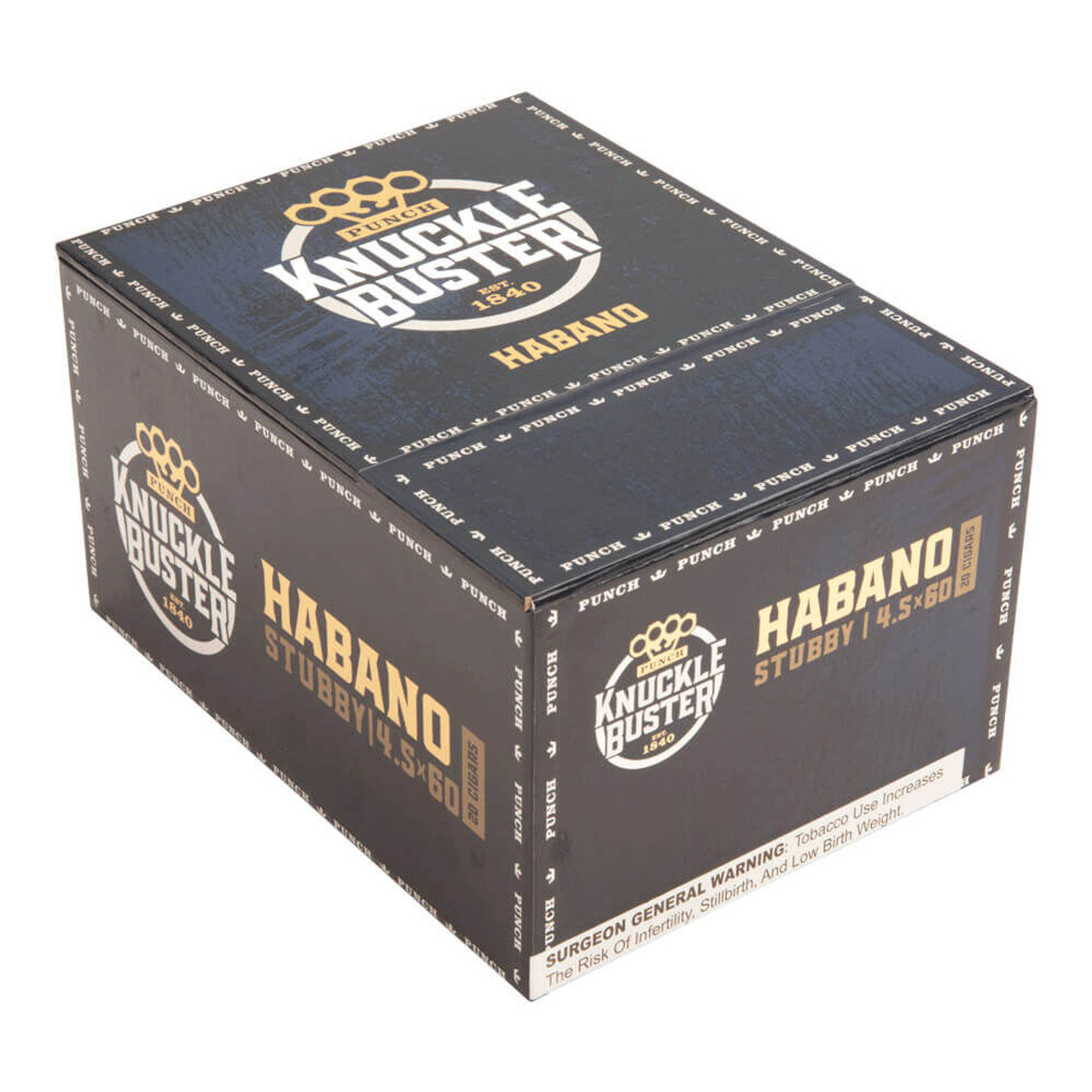 Punch Knuckle Buster Stubby Cigars - 4.5 x 60 (Box of 20) *Box