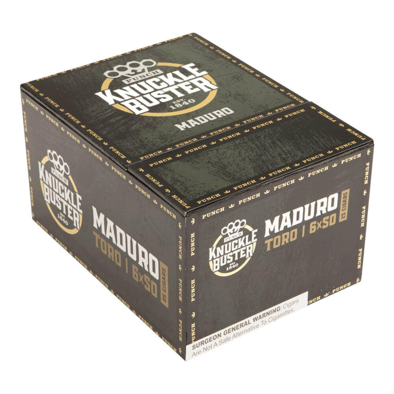 Punch Knuckle Buster Toro Maduro Cigars - 6 x 50 (Box of 25) *Box