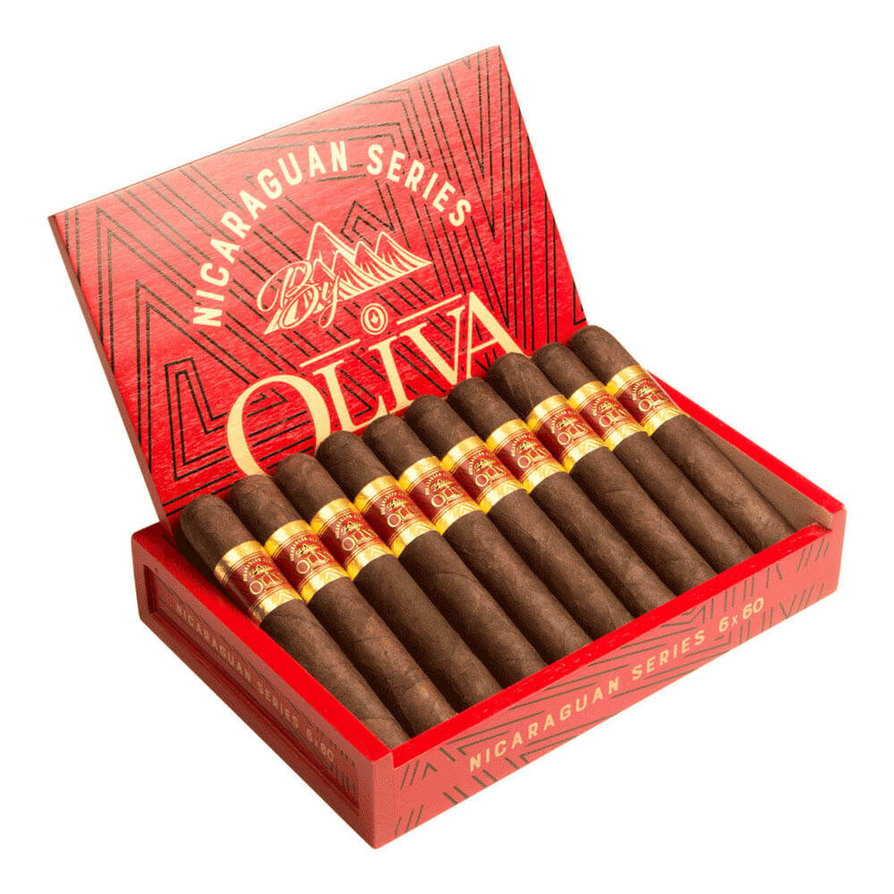 Nicaraguan Series by Oliva Double Toro Cigars - 6 x 60 (Box of 10) Open