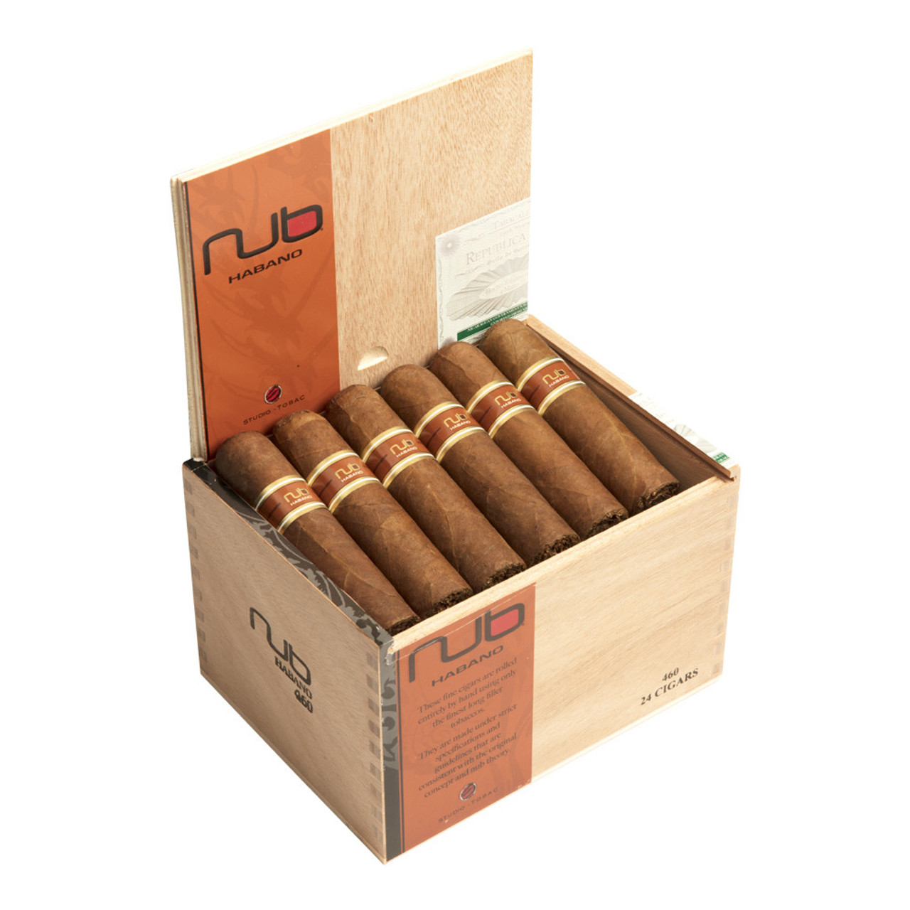 Nub 460 Habano Cigars - 4 x 60 (Box of 24) Open