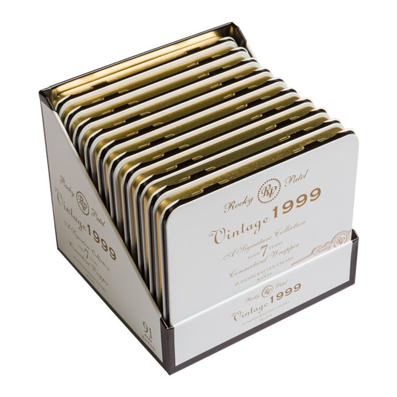 Rocky Patel Vintage 1999 Mini Cigars - 4.25 x 32 (10 Tins of 10 (100 Total)) *Box