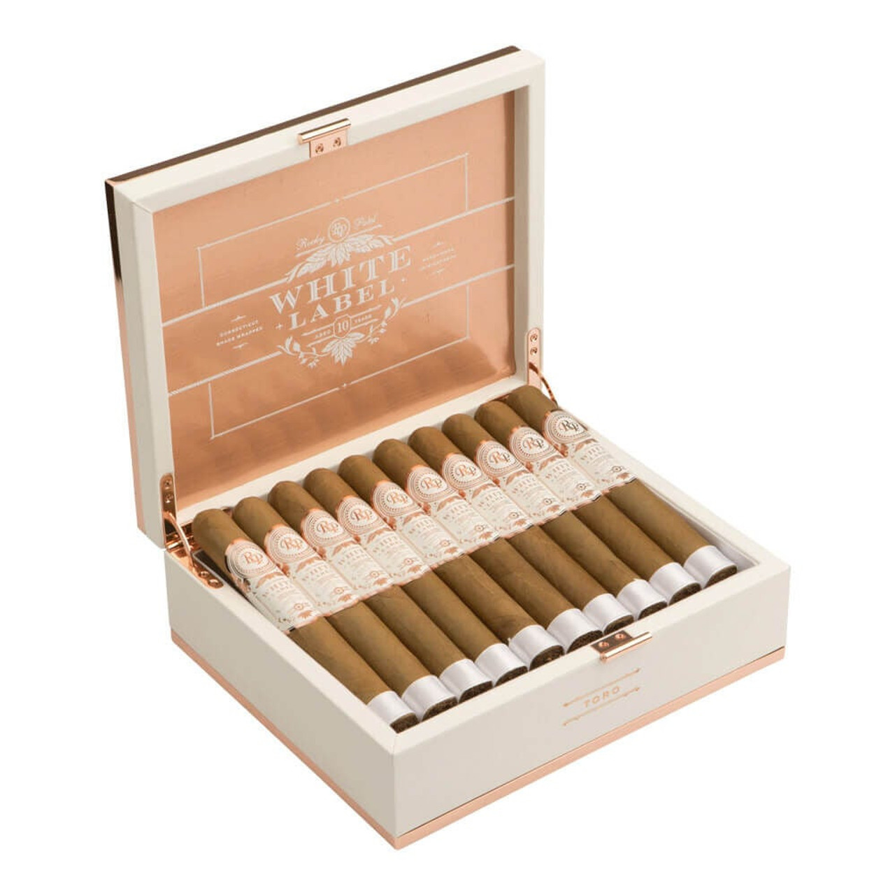 Rocky Patel White Label Robusto Cigars - 5 x 50 (Box of 20) Open