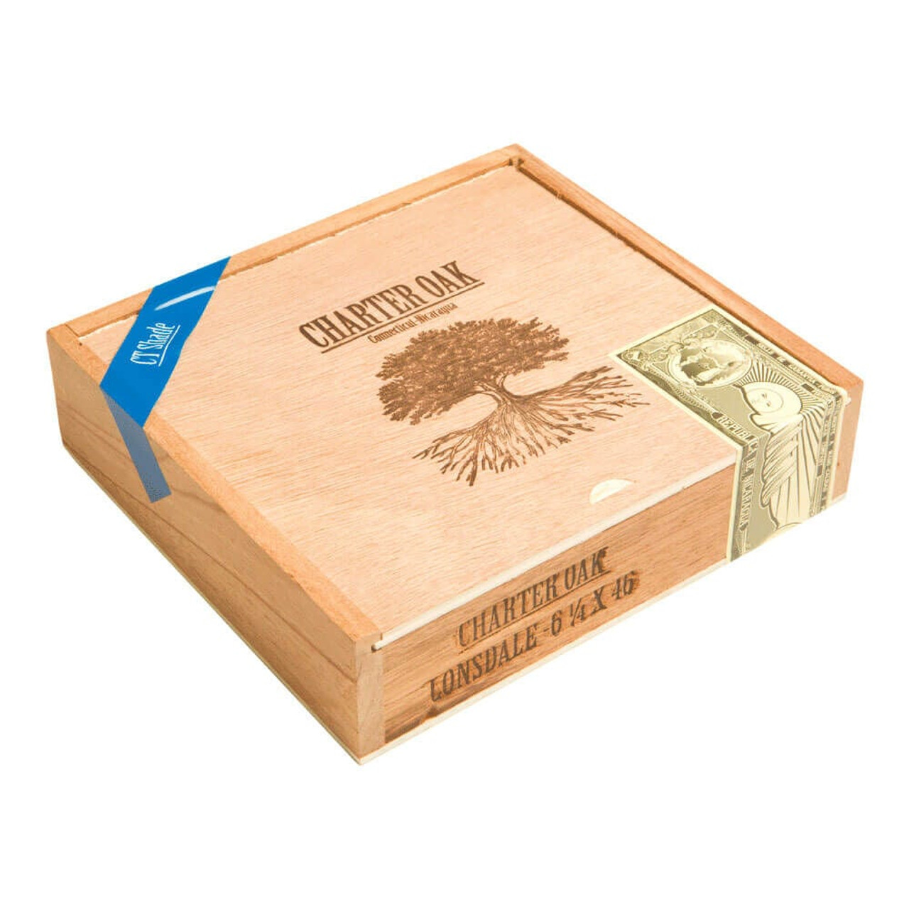 Foundation Charter Oak Lonsdale Natural Cigars - 6.25 x 46 (Box of 20) *Box