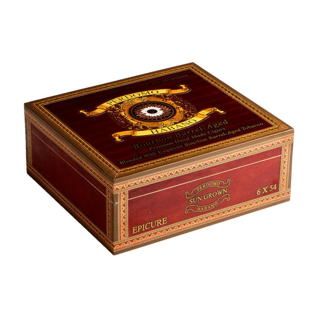 Perdomo Habano Bourbon Barrel-Aged Sun Grown Churchill Cigars - 7 x 54 (Box of 24) *Box