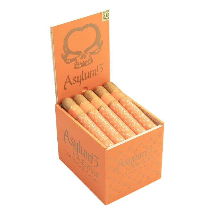 Asylum 13 Connecticut 60X6 Cigars - 6 x 60 (Box of 25) Open