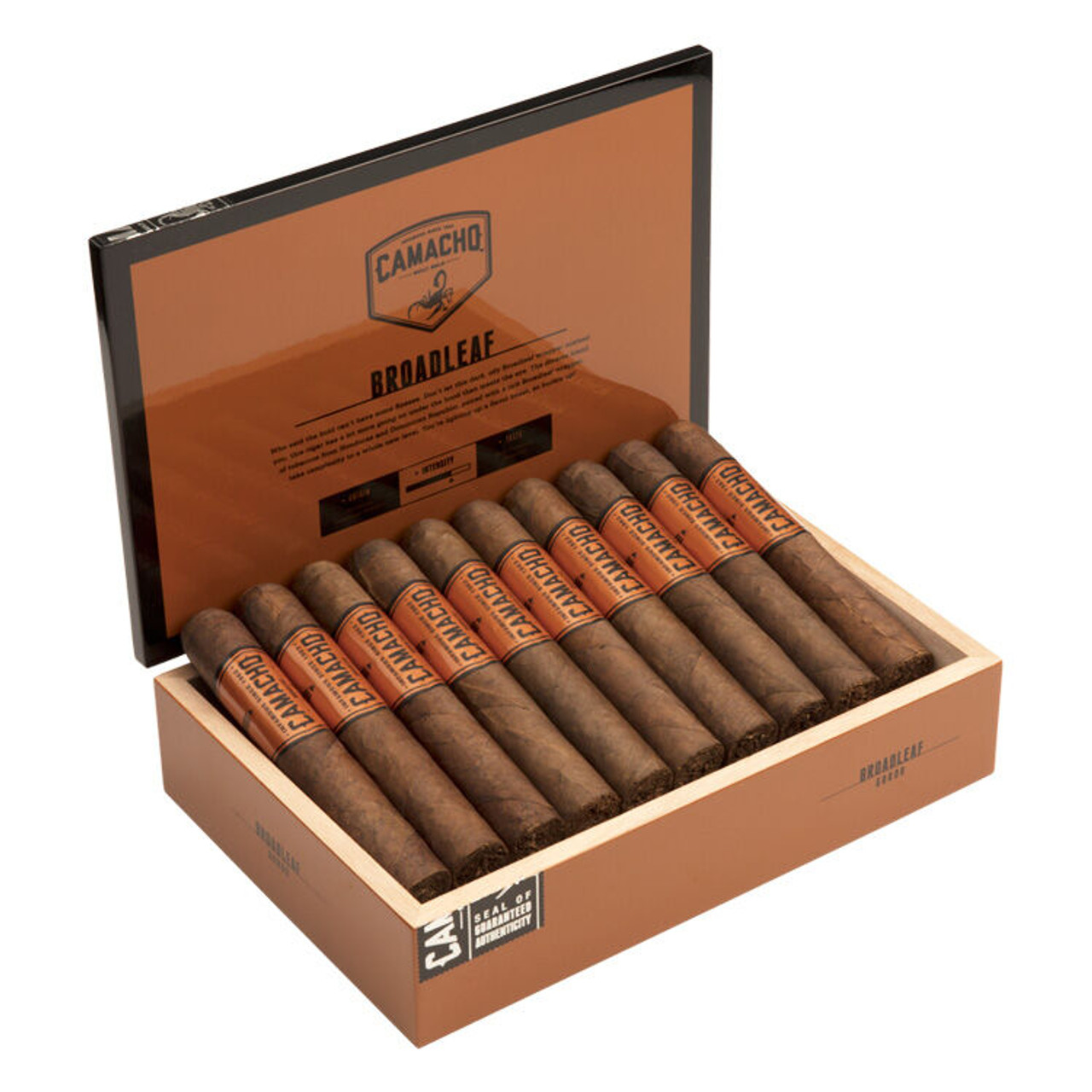 Camacho Broadleaf Gordo Cigars - 6 x 60 (Box of 20) Open