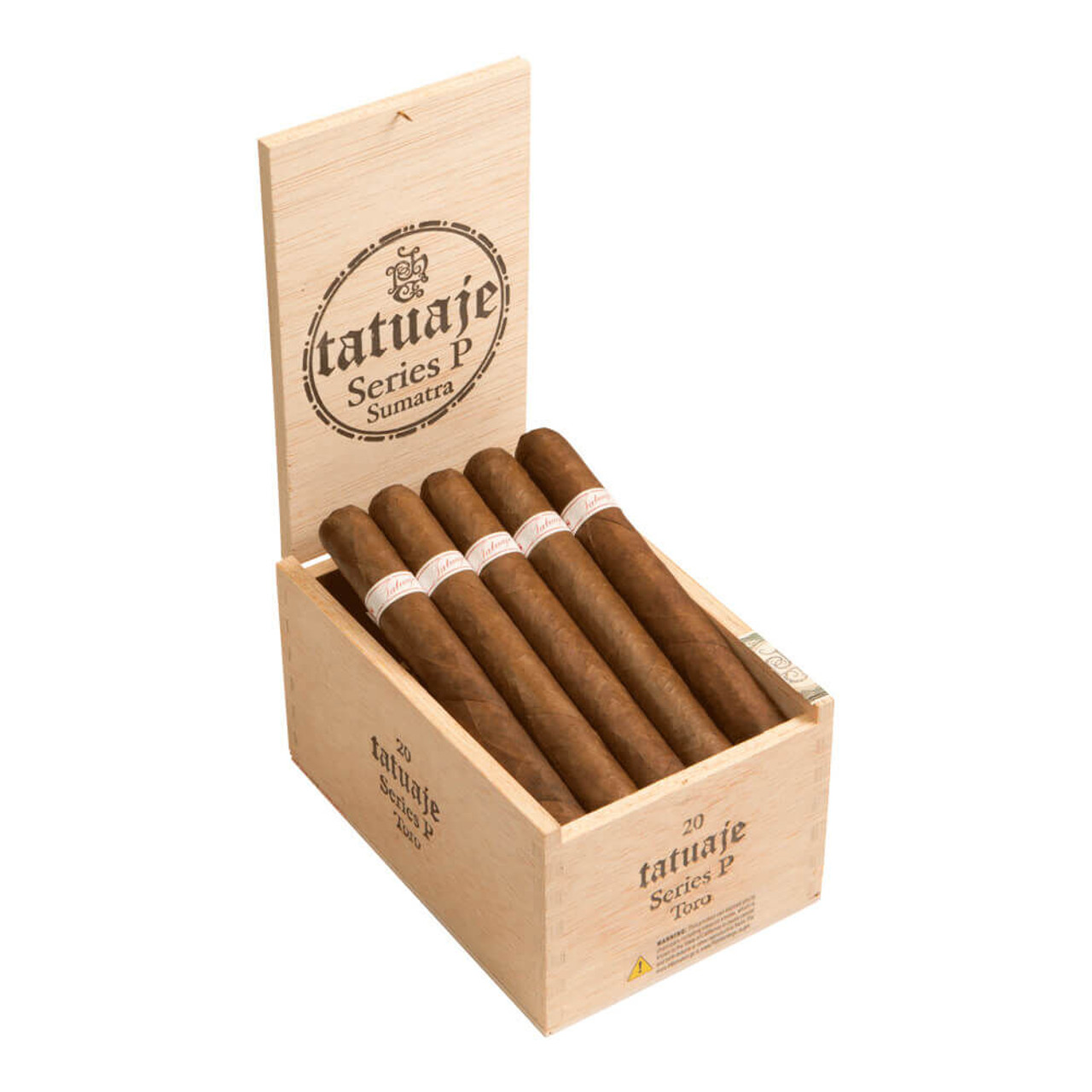 Tatuaje Serie P Toro Cigars - 6 x 50 (Box of 20) Open