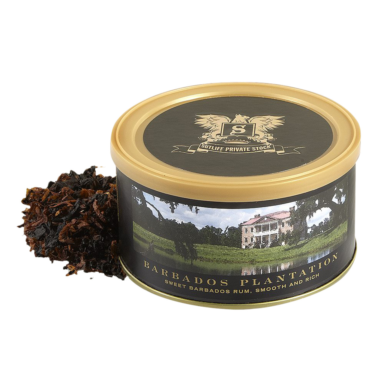 Sutliff Private Stock Barbados Plantation Pipe Tobacco | 1.5 OZ CAN