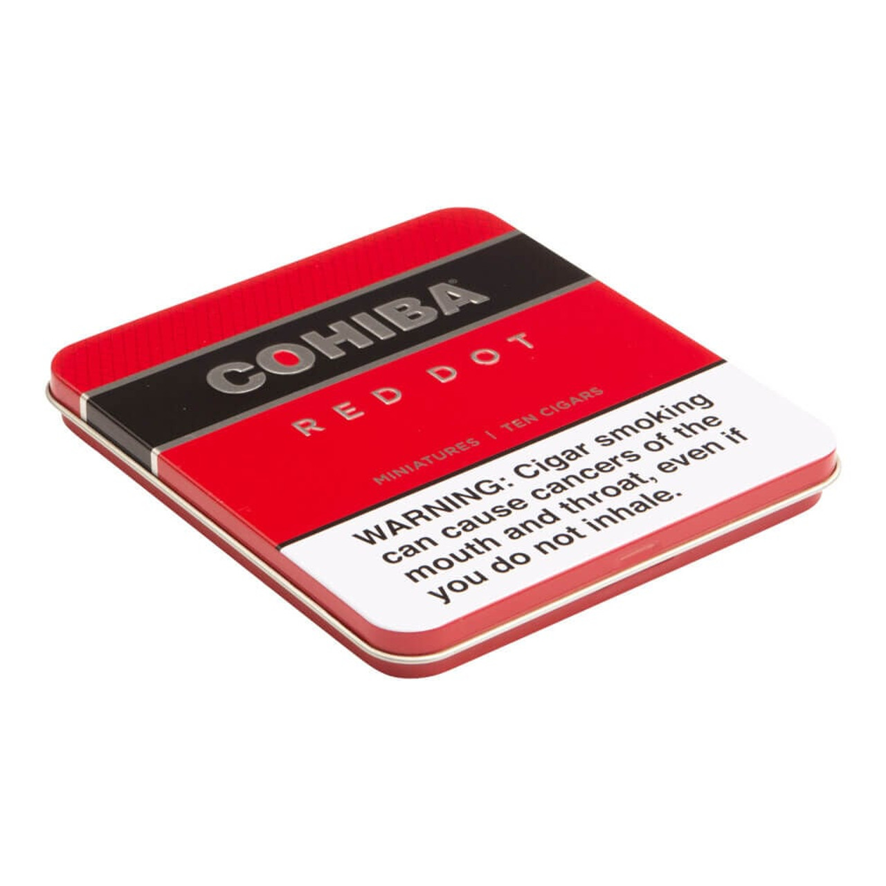 Cohiba Red Dot Miniature Single Tin Cigars - 3.75 x 24 (Tin of 10) *Box