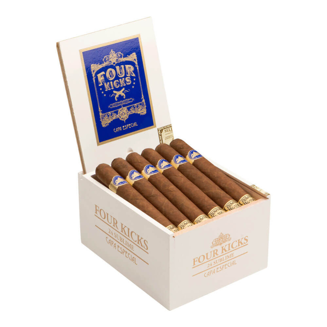 Four Kicks Capa Especial Sublime Cigars - 6 x 54 (Box of 24) Open