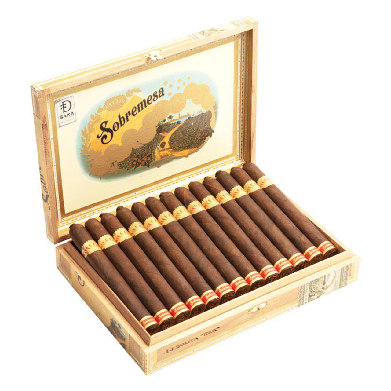 Sobremesa Solita Red Cigars - 6.25 x 46 (Box of 13) Open