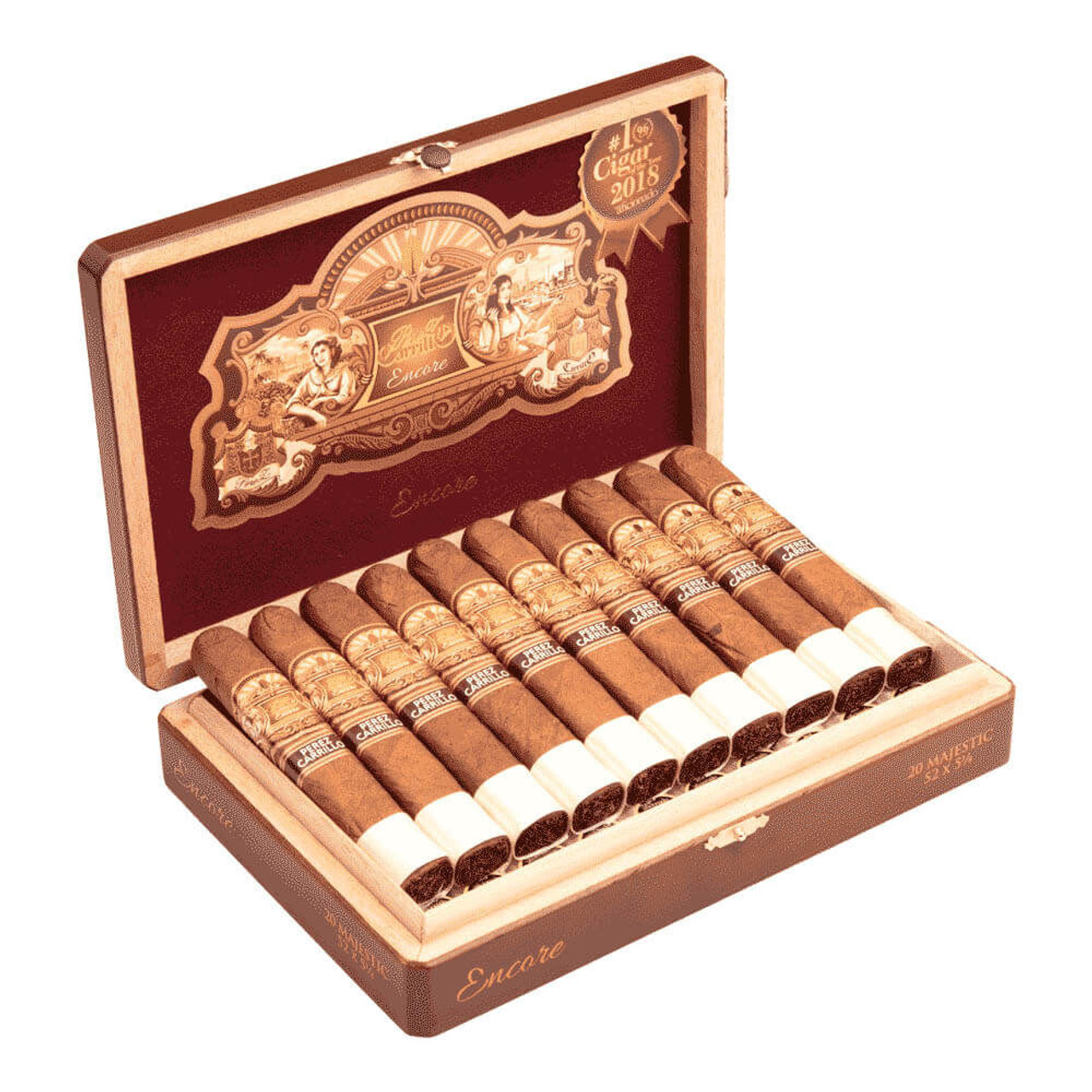Encore by E.P. Carrillo Majestic Cigars - 5.37 x 52 (Box of 20) Open