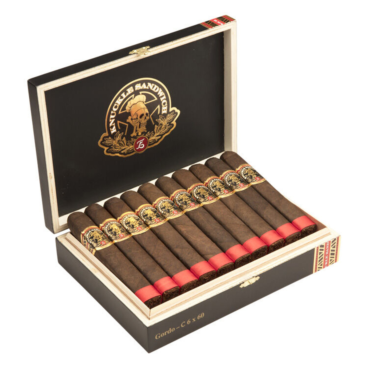 Knuckle Sandwich Gordo Maduro Cigars - 6 x 60 (Box of 20) Open
